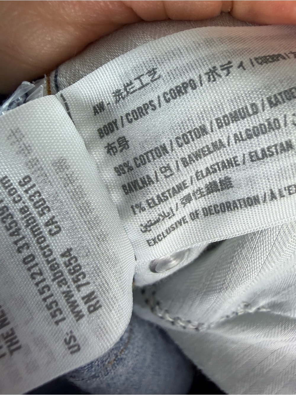 Abercrombie & Fitch Curve Love Ultra High Rise 90s Straight Jean 28 / 6 - Picture 5 of 5